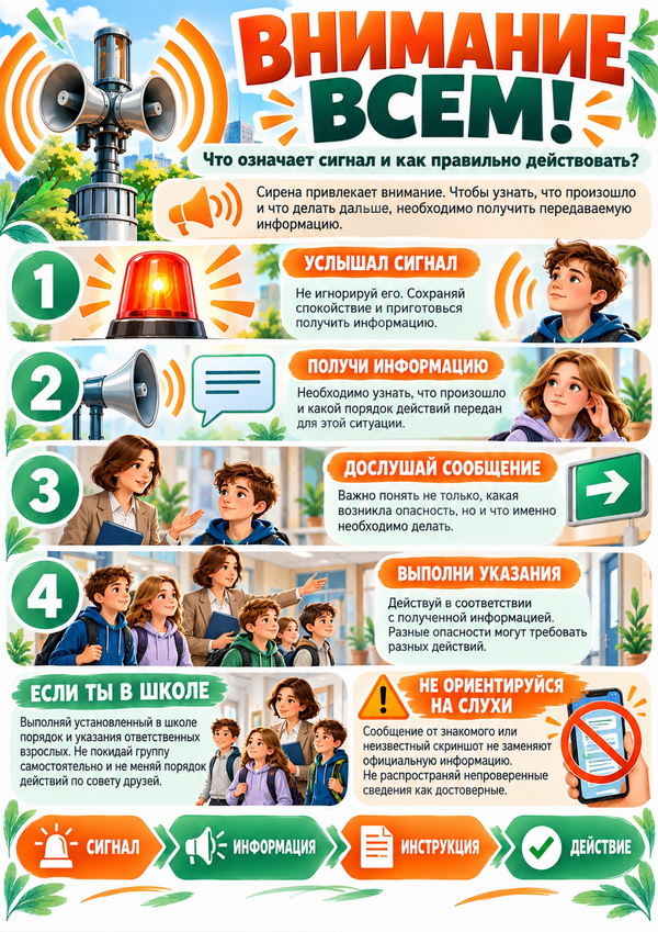 Плакат. Что означает сигнал 