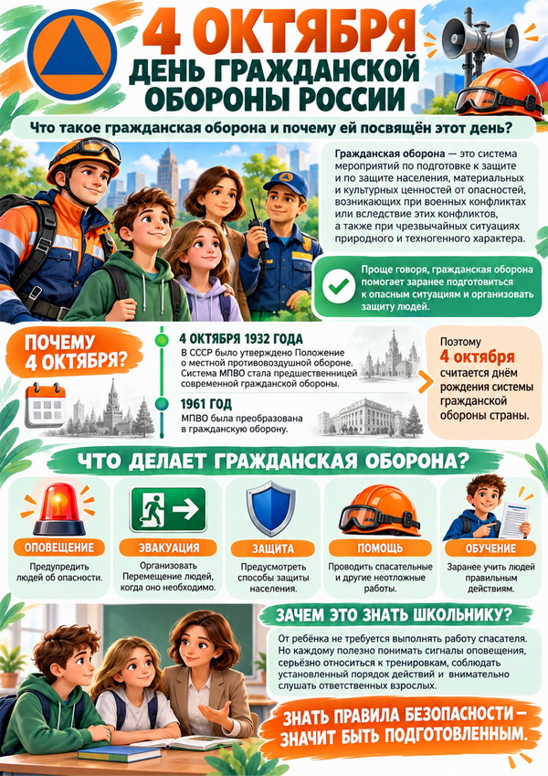 Плакат. Что такое гражданская оборона.